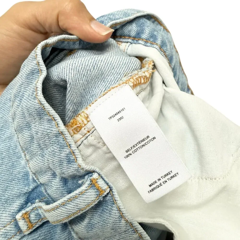 Derek Lam 10 Crosby Cotton Juliet High‎ Rise Denim Skirt Size 24